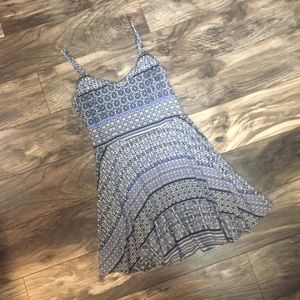 Aeropostale Flowy Blue Spaghetti Strap Dress